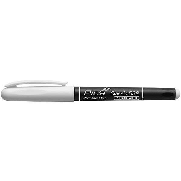 Pica Permanent Pen 1-2mm, INSTANT WHITE 532/52